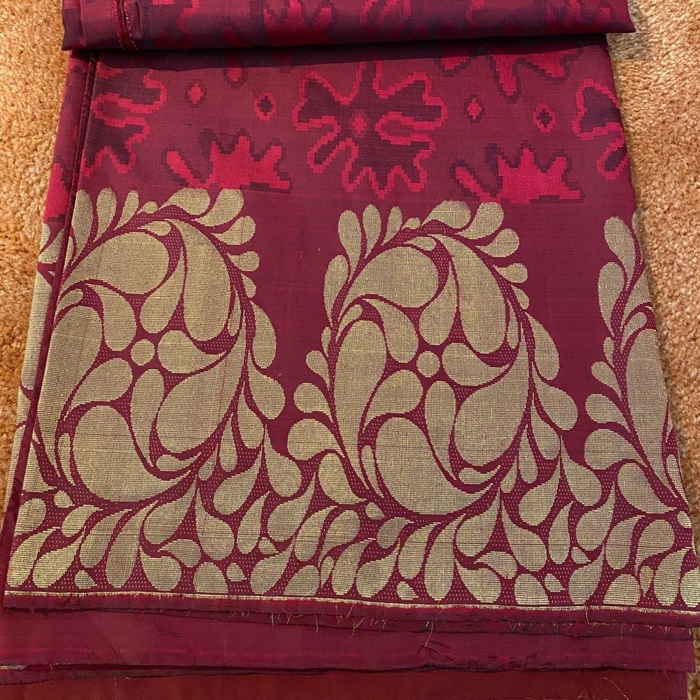 pure silk fabric indian sari